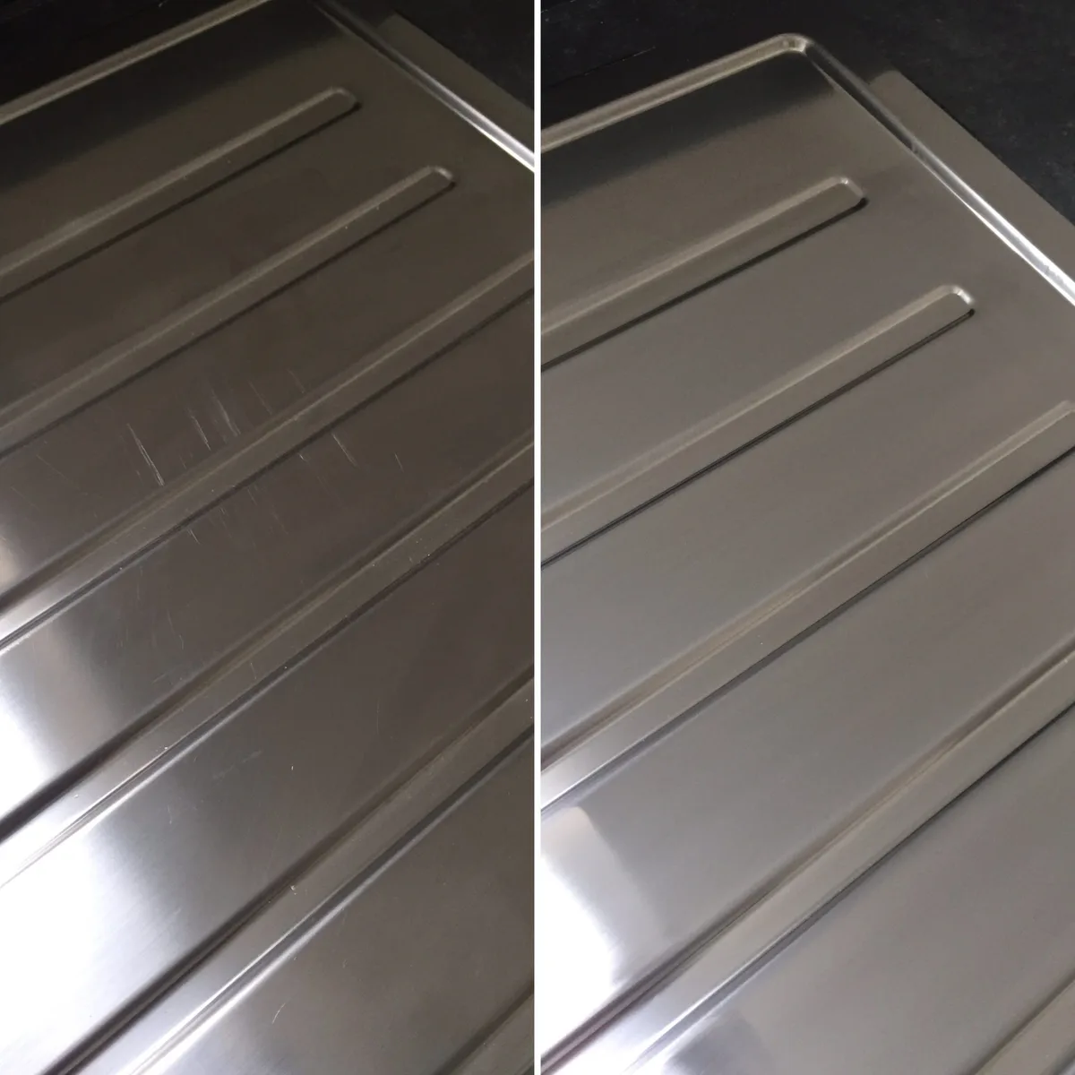abrasive cleaner stainless steel sink damage