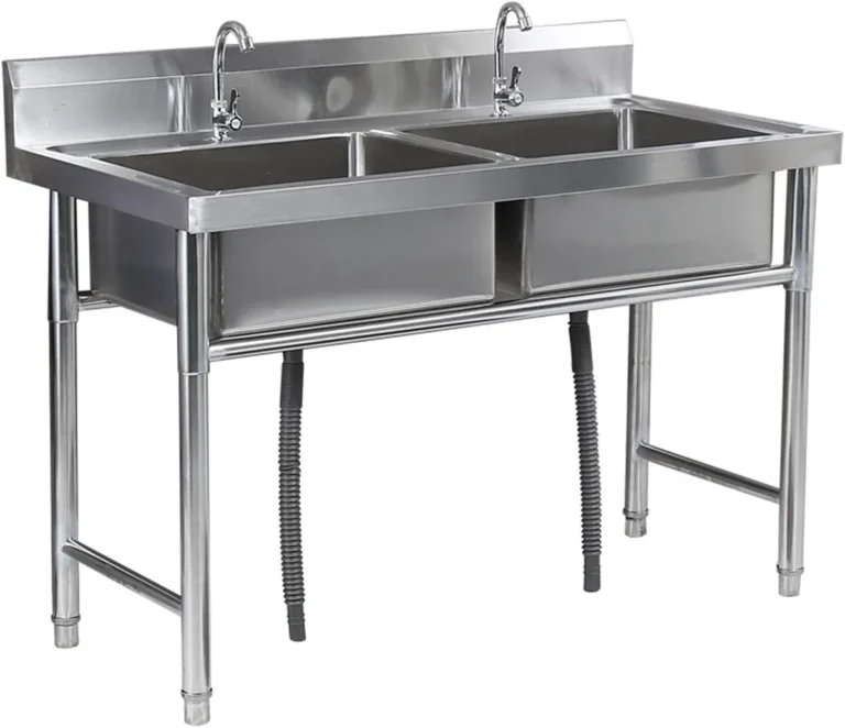 backed up kitchen sink