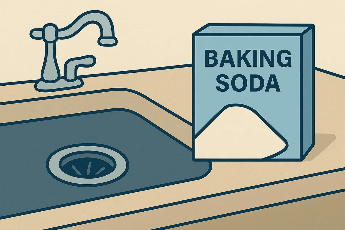 baking soda garbage disposal deodorizing