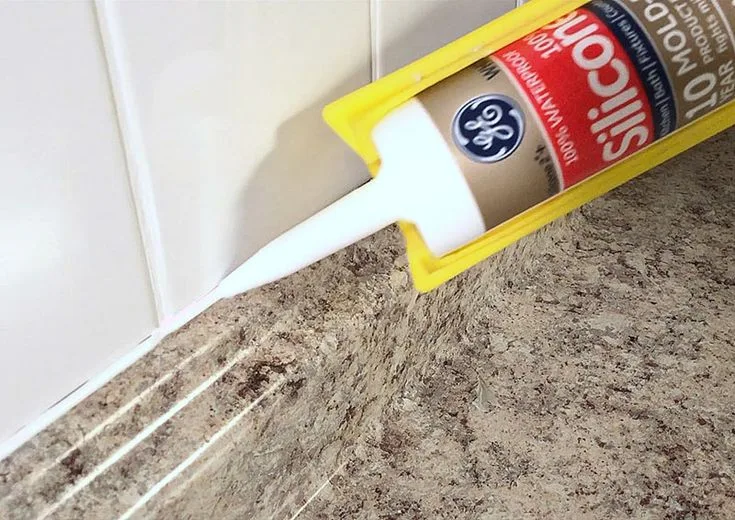 drop-in sink silicone bead