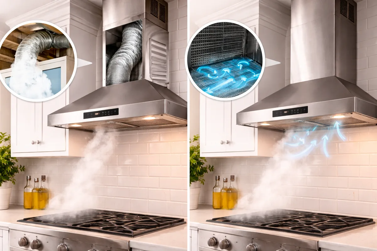 ducted vs ductless range hood