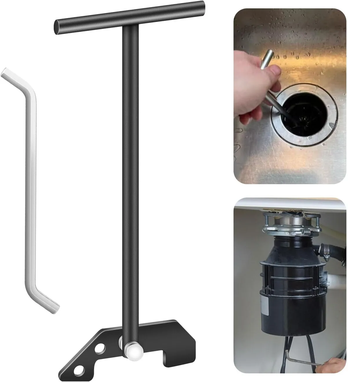 garbage disposal hex key jam clearing