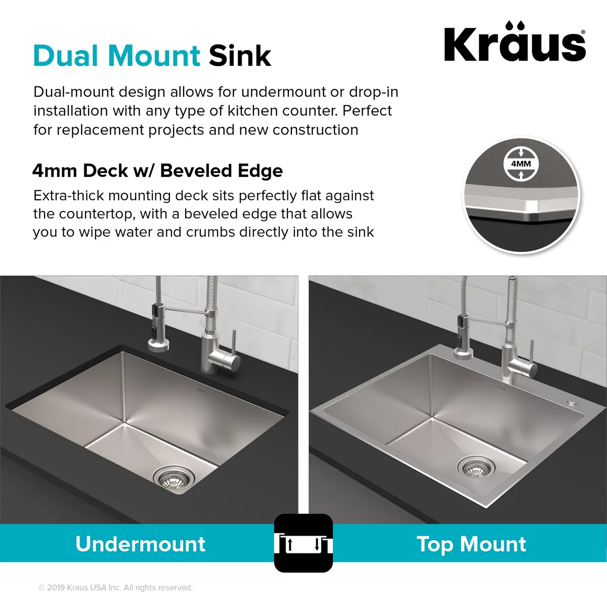how to attach kitchen sink