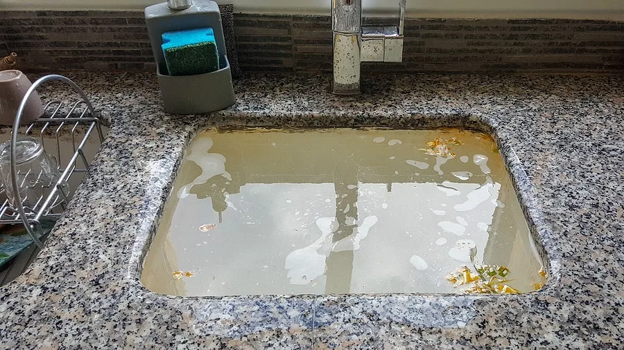 how to clean kitchen sink blockage