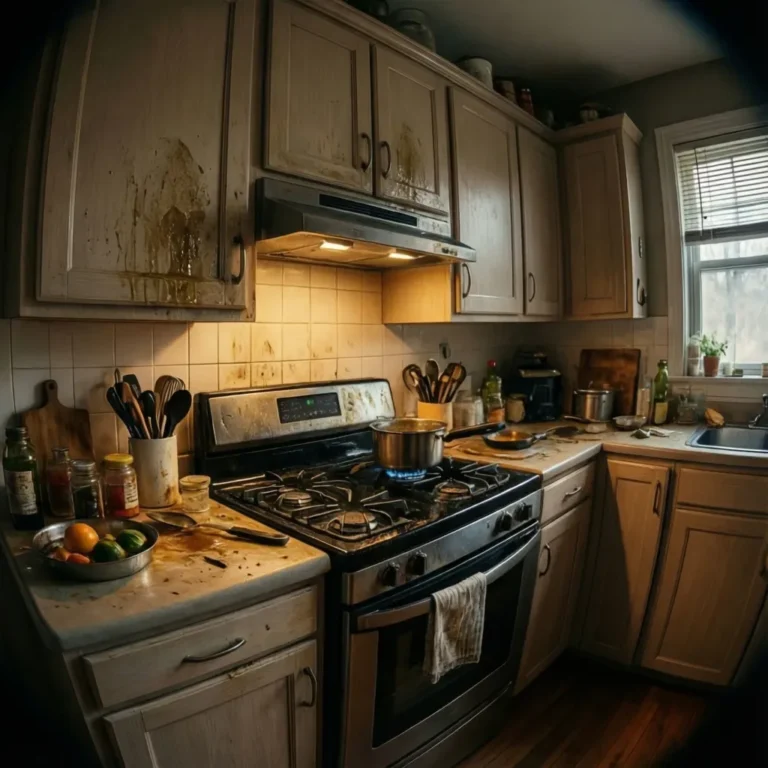 how to clean the top of kitchen cabinets