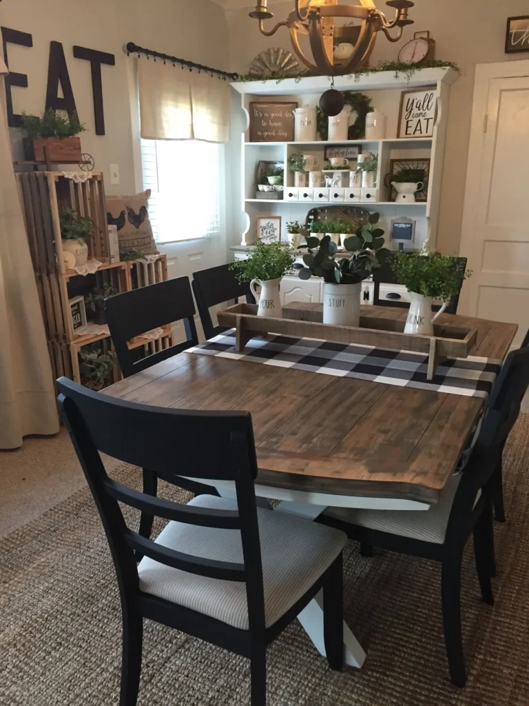 how to decorate a kitchen table