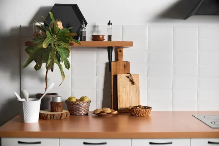 how to display cutting boards on kitchen counter