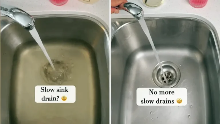 how to fix a slow draining kitchen sink