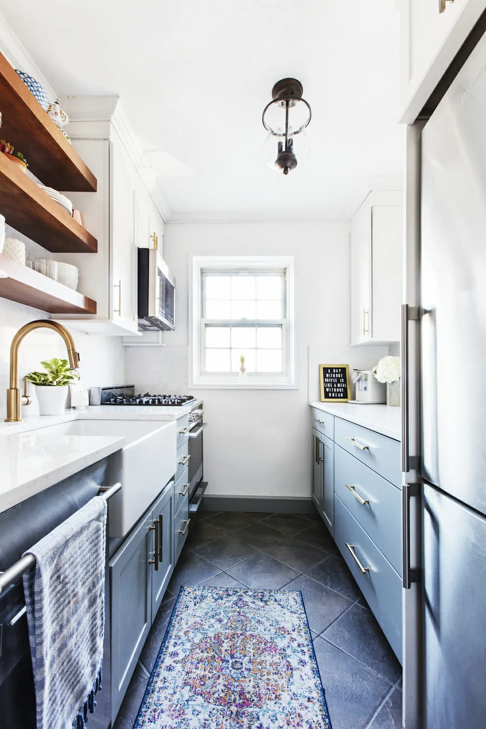 how to furnish a small kitchen