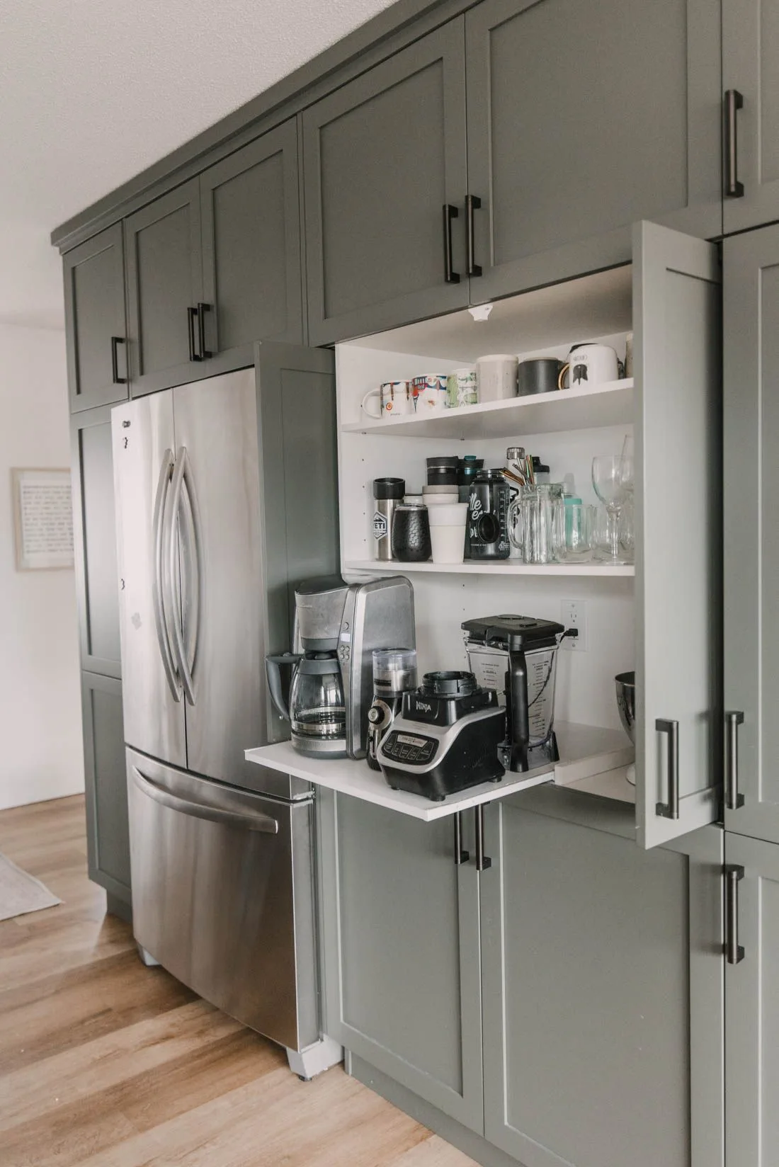 how to hide kitchen appliances