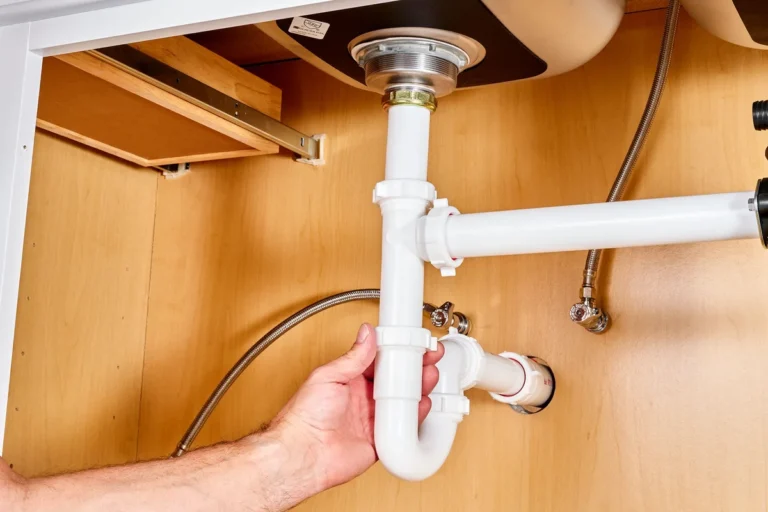 how to install a kitchen sink drain pipe