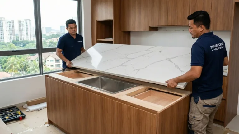 quartz countertop installation