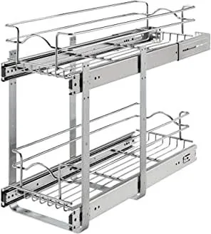 roll-out appliance shelf installation