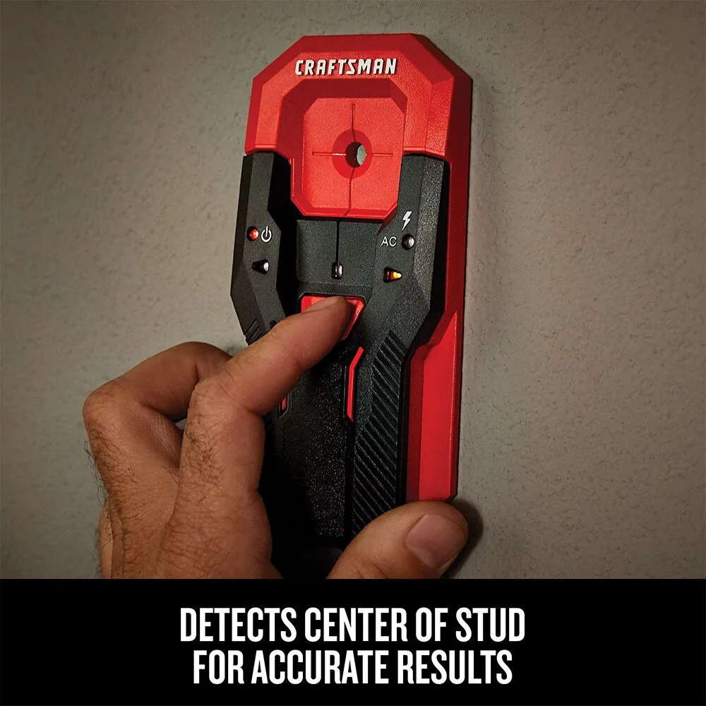 stud finder with live-wire detection