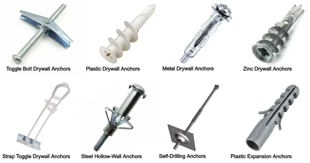 wall stud vs drywall anchor